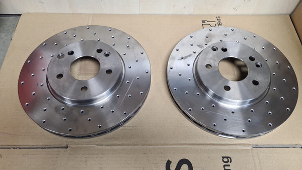 FOR MERCEDES FRONT DRILLED BRAKE DISCS C230 C240  SKL280 SLK320