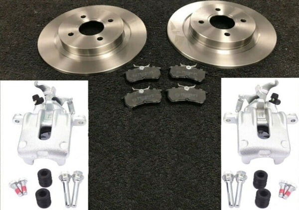 FORD FOCUS RS MK1 2002-2004 REAR BRAKE DISC BRAKE PADS 2 REAR BRAKE CALIPERS 