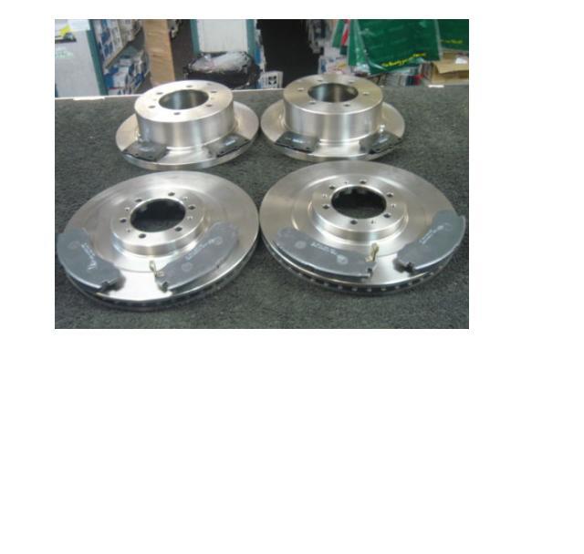 FOR SHOGUN 3.2 3.5 V6 00-06 BRAKE DISCS & PADS FRONT REAR