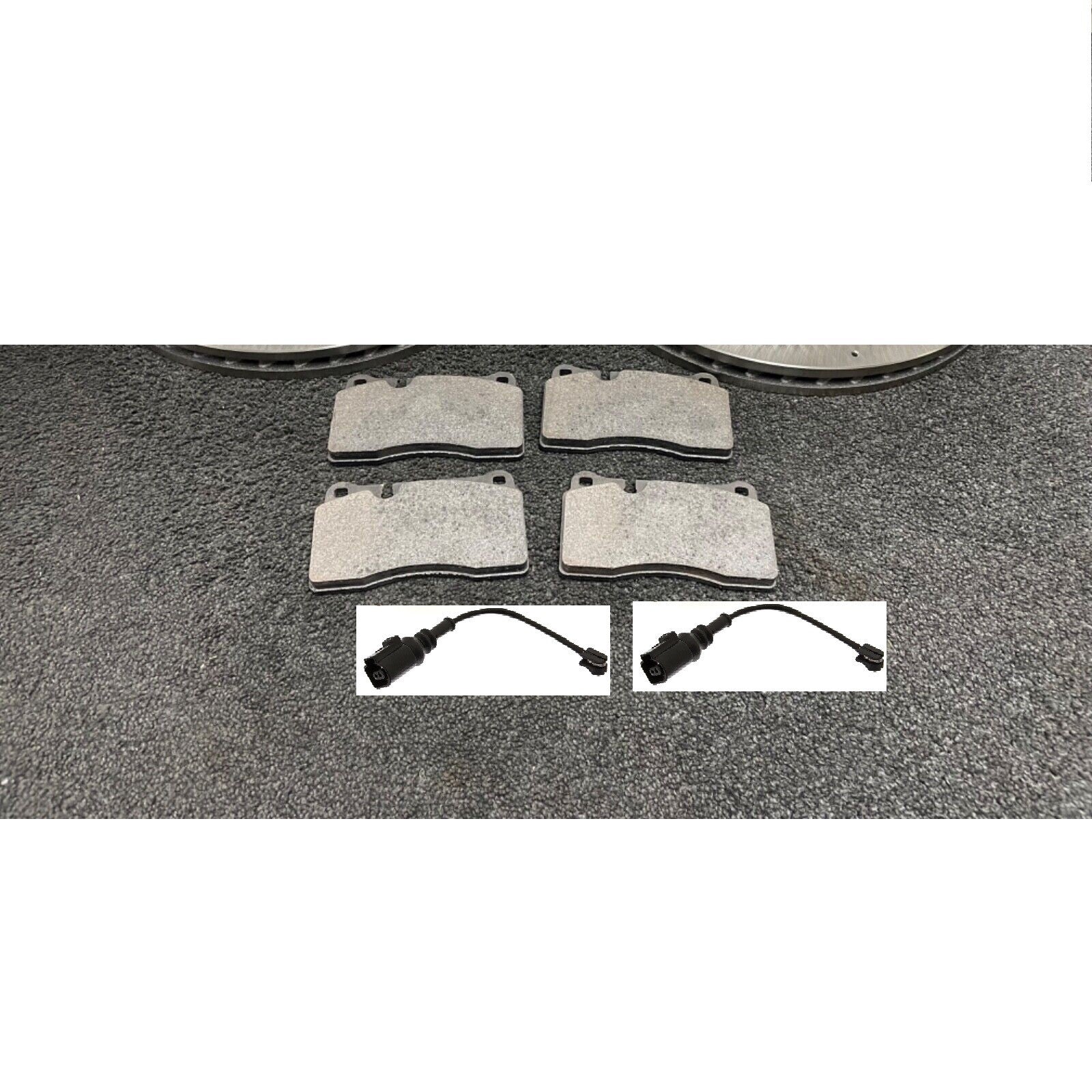 LEON CUPRA R 300 310 345 BHP FRONT PADS WITH SENSORS FOR 370MM DISC
