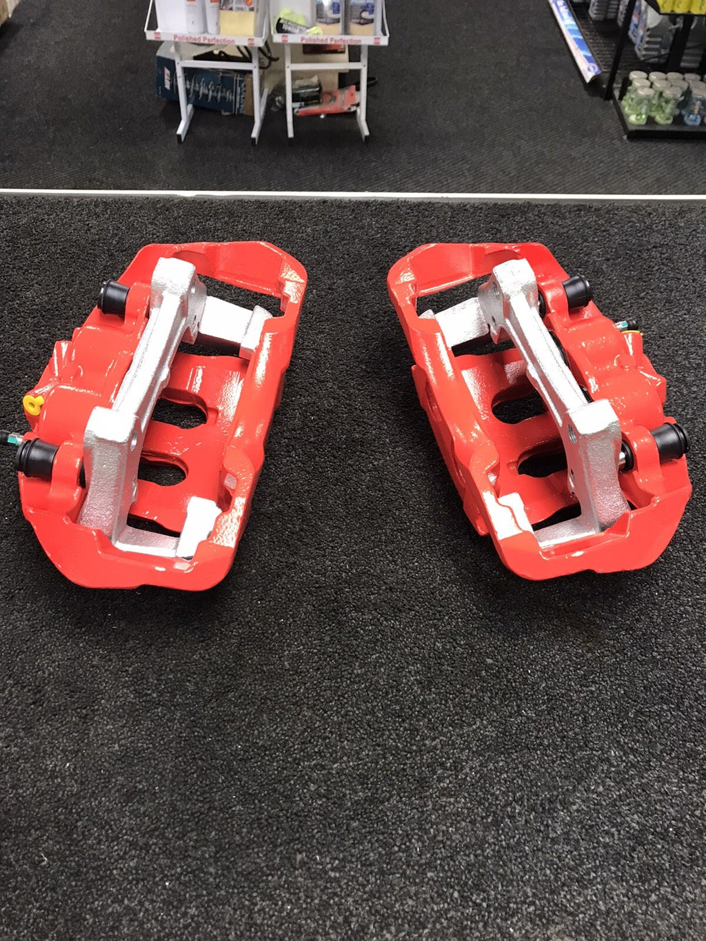 VW TRANSPORTER T5 T6 FRONT BRAKE CALIPER KIT CONVERSION TO 340mm 17"WHEELS RED