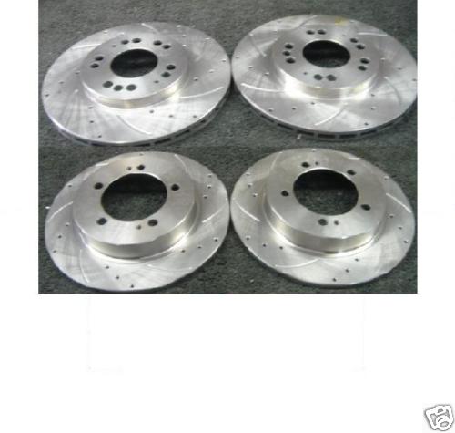 FOR MITSUBISHI FTO GP GPR MIVEC DRILLED GROOVED BRAKE DISC FRONT REAR