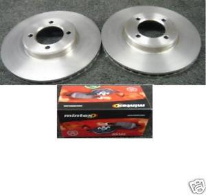 FOR TOYOTA COROLLA FRONT BRAKE DISCS & MINTEX PADS 92-98