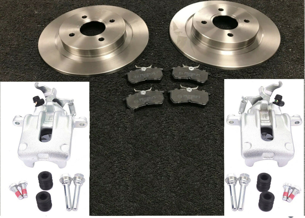 FORD FOCUS MK1 1998-04 2 REAR BRAKE CALIPER+ SLIDER REAR BRAKE DISC BRAKE PAD