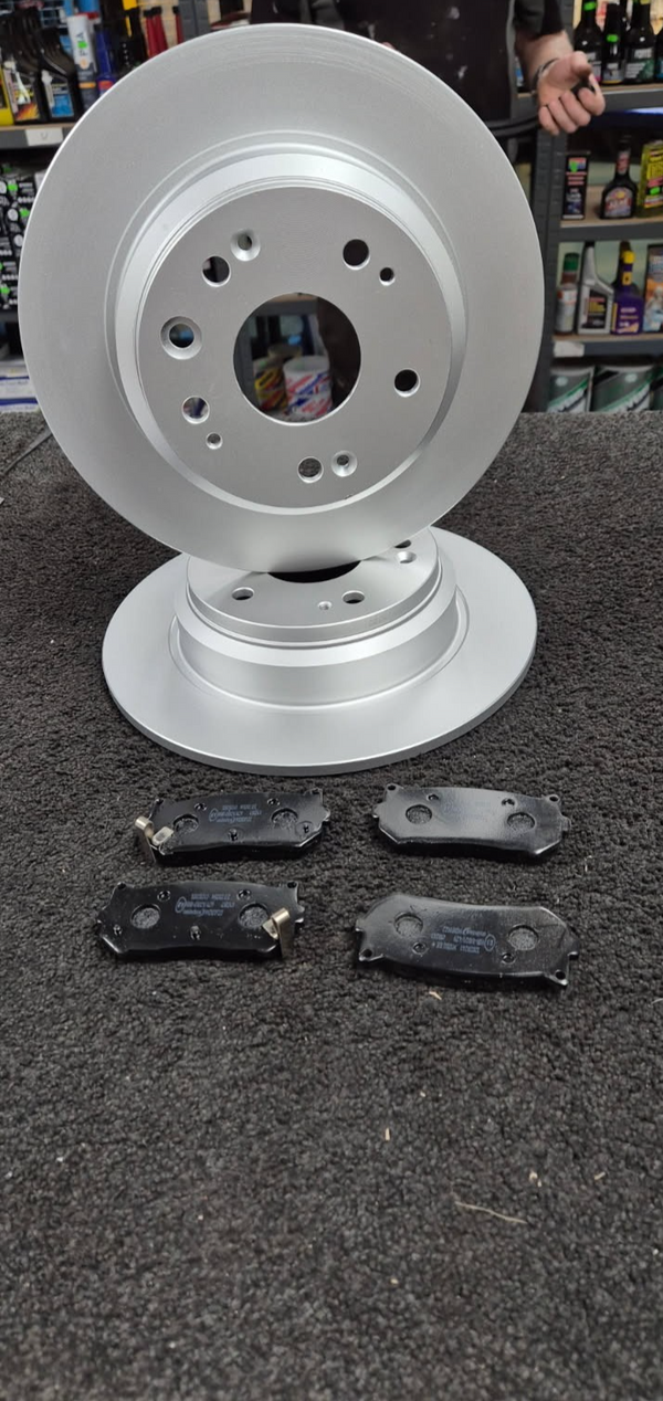 ACCORD TOURER 2.0 2.4 2.2TD  2 REAR BRAKE DISC BRAKE PADS REAR