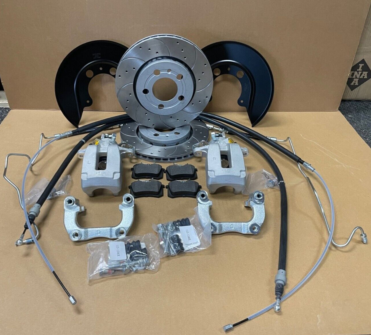 POLO 9N 6R FABIA 6Y 6J  IBIZA 5L 6J REAR BRAKE DRUM VENTED DISC CONVERSION 256M