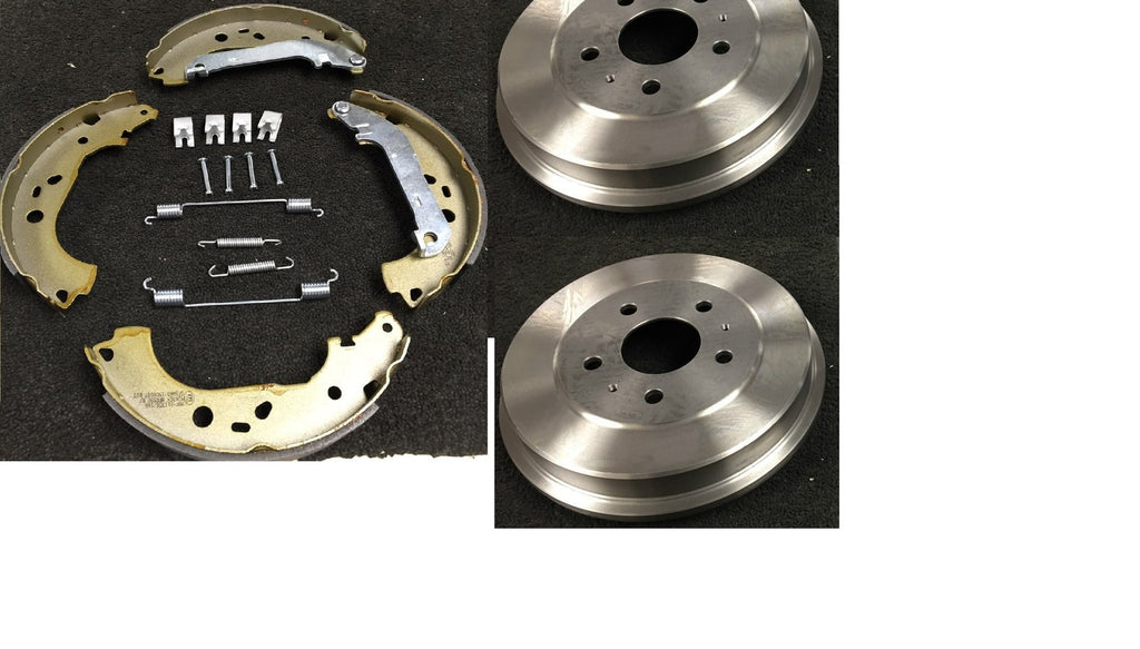 FORD FOCUS MK2 ZETEC TDCI 2005 ON REAR BRAKE DRUMS BRAKE SHOES FITTING KIT 
