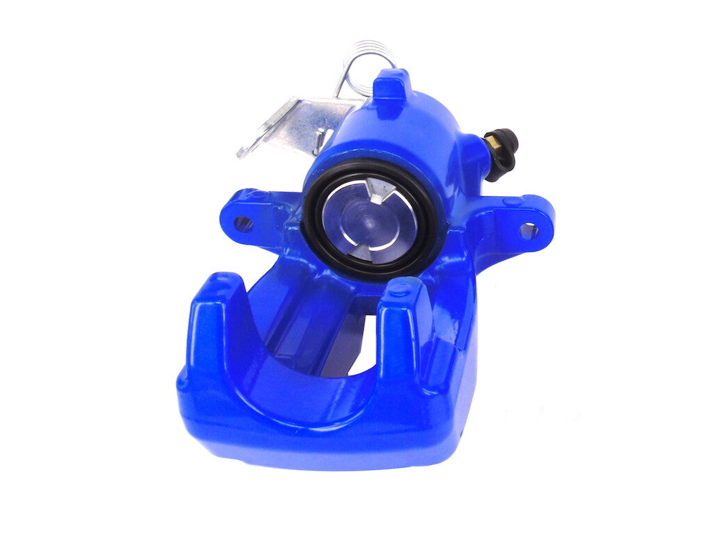REAR BRAKE CALIPER LH + SLIDER COATED BLUE AUDI A3 TT QUATTRO GOLF R32