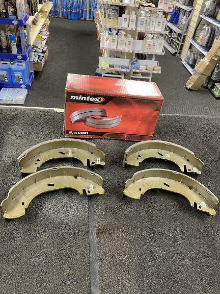 REAR BRAKE SHOES FORD TRANSIT TIPPER TWIN WHEEL MK3 MK4 2.5D 280mmx65mm 15"wheel