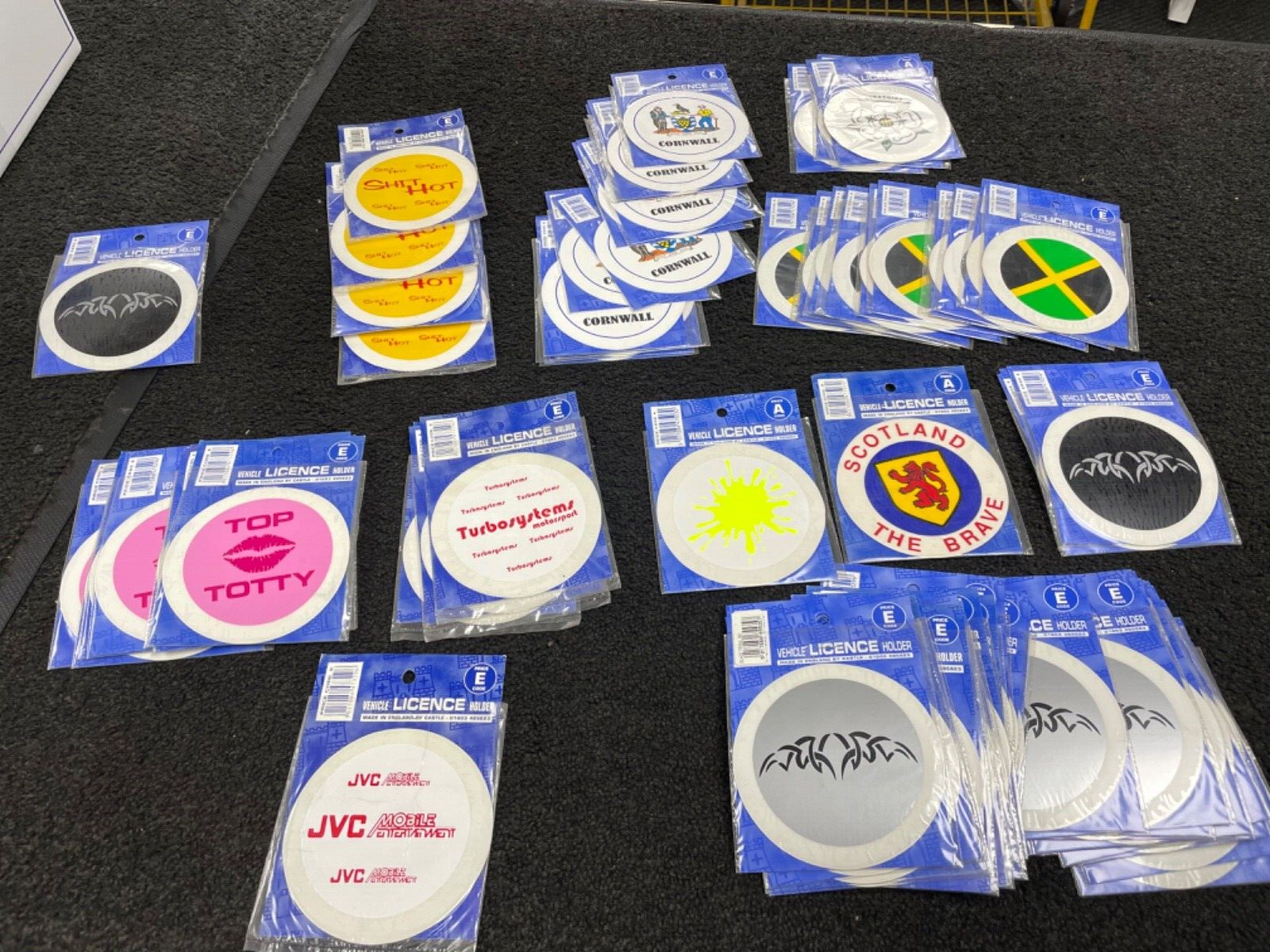 Assorted JOB LOT  Car Tax Disc Permit Holder aluminium for  windscreens