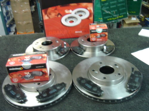 FOR HONDA FRV 2.0 VTEC 2004-06 MINTEX FRONT& REAR BRAKE DISC & PADS