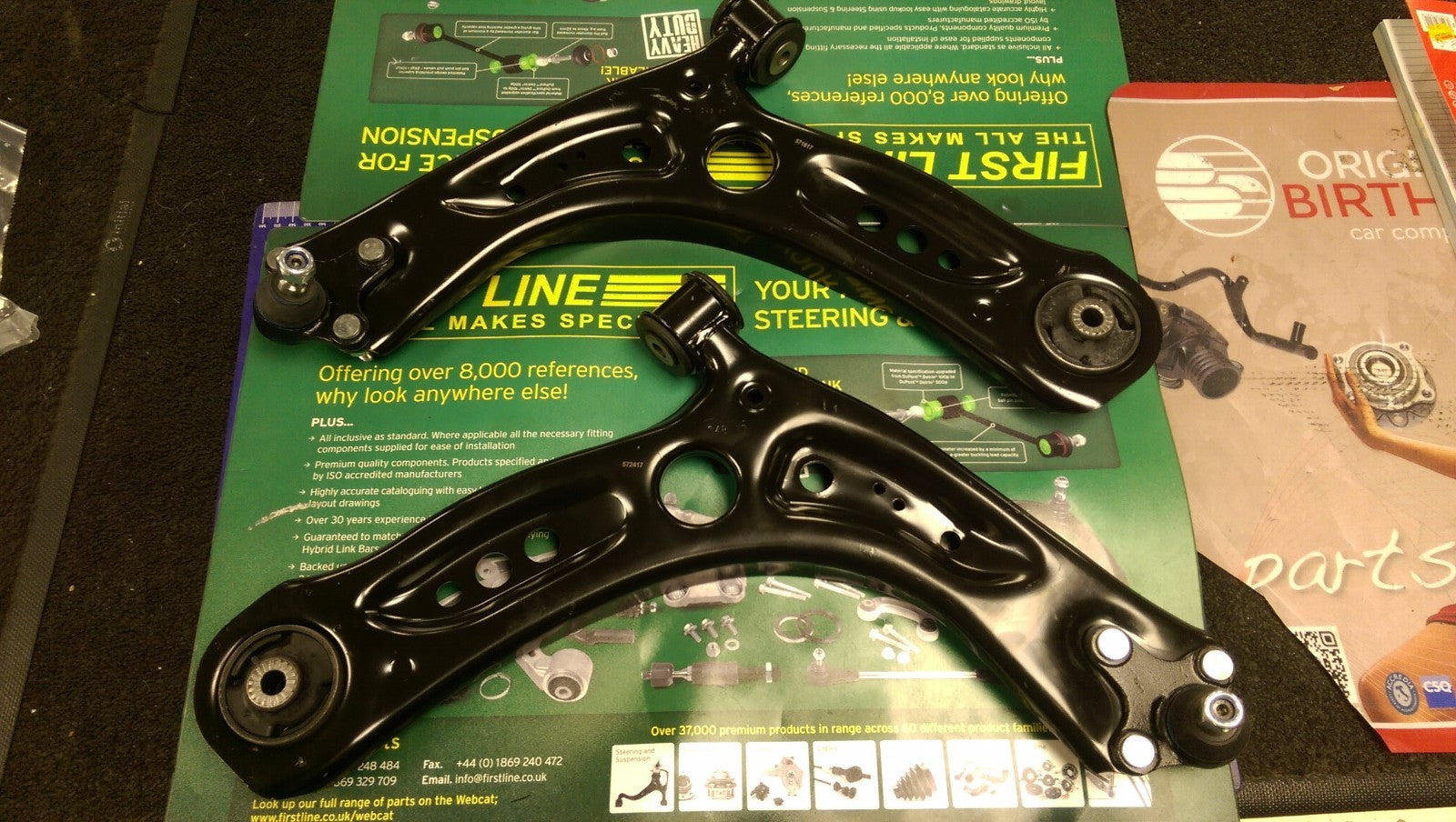 AUDI A3 VW GOLF MK7 SEAT LEON 2012 ON LOWER WISHBONE DRIVER + PASSENGER SIDE ARM