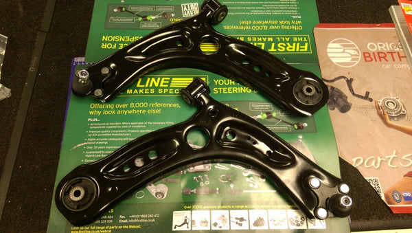 AUDI A3 VW GOLF MK7 SEAT LEON 2012 ON LOWER WISHBONE DRIVER + PASSENGER SIDE ARM