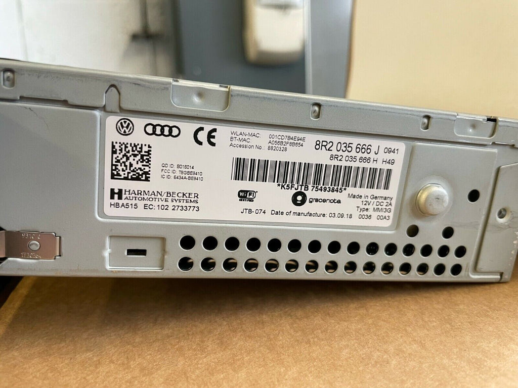 AUDI A4 A5 Q5 RS4 RS5 MMI MULTI MEDIA UNIT 8R2035666J *GENUINE AUDI BRAND NEW
