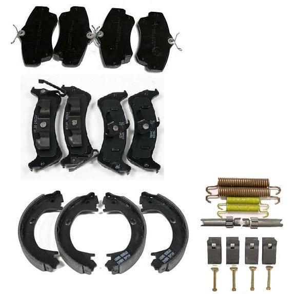 FOR CHRYSLER PT CRUISER CONVERTIBLE ESTATE BRAKE PADS FRONT REAR HANDBRAKE SHOE 