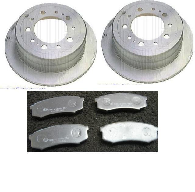 FOR LEXUS LX470 TOYOTA LANDCRUISER AMAZON 4.2TD V8 REAR BRAKE DISC& PADS