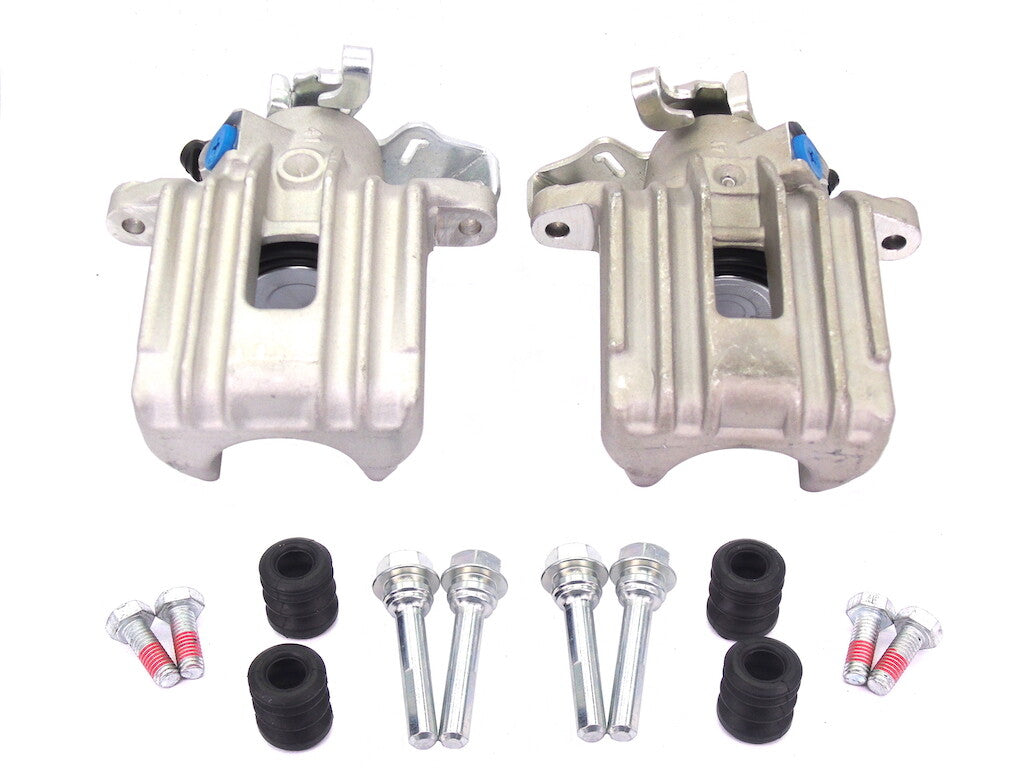 2 REAR BRAKE CALIPER +PINS AUDI TT A3 OCTAVIA GOLF MK4 LEON TOLEDO 232MM DISC