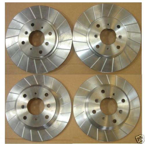 FOR HONDA PRELUDE BB9 BB5 BB7 97-01 FRONT REAR GROOVED BRAKE DISCS 4 STUD