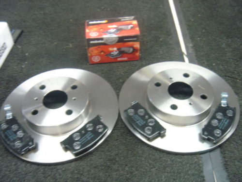 FOR TOYOTA MR2 MK1 AW11 REAR BRAKE DISC  & BRAKE  PADS  240MM
