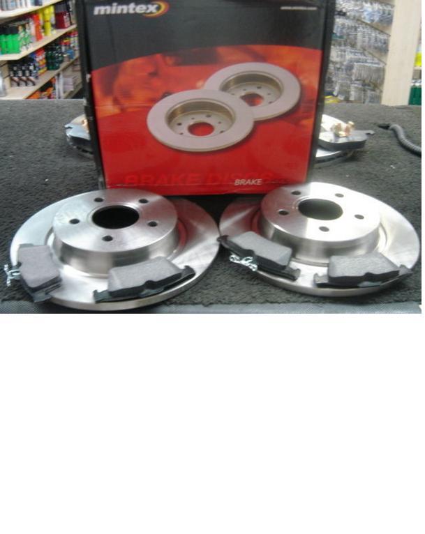 FORD FOCUS MK2 FOCUS C MAX C-MAX 2005 ON REAR BRAKE DISCS BRAKE PADS MINTEX 