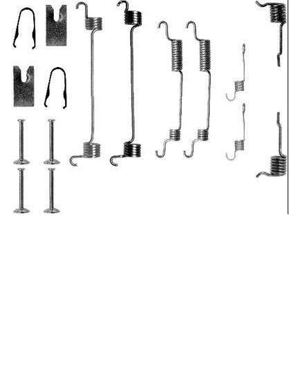 ROVER 200 214 216 220 400 414 416 418 420 REAR BRAKE SHOES FITTING KIT 