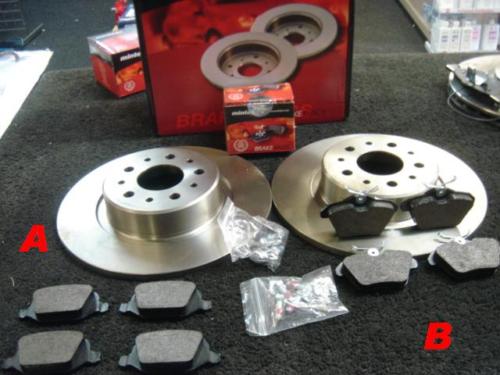 ALFA 156 1.6 1.8 2.0TS JTS MINTEX REAR BRAKE DISC & PAD