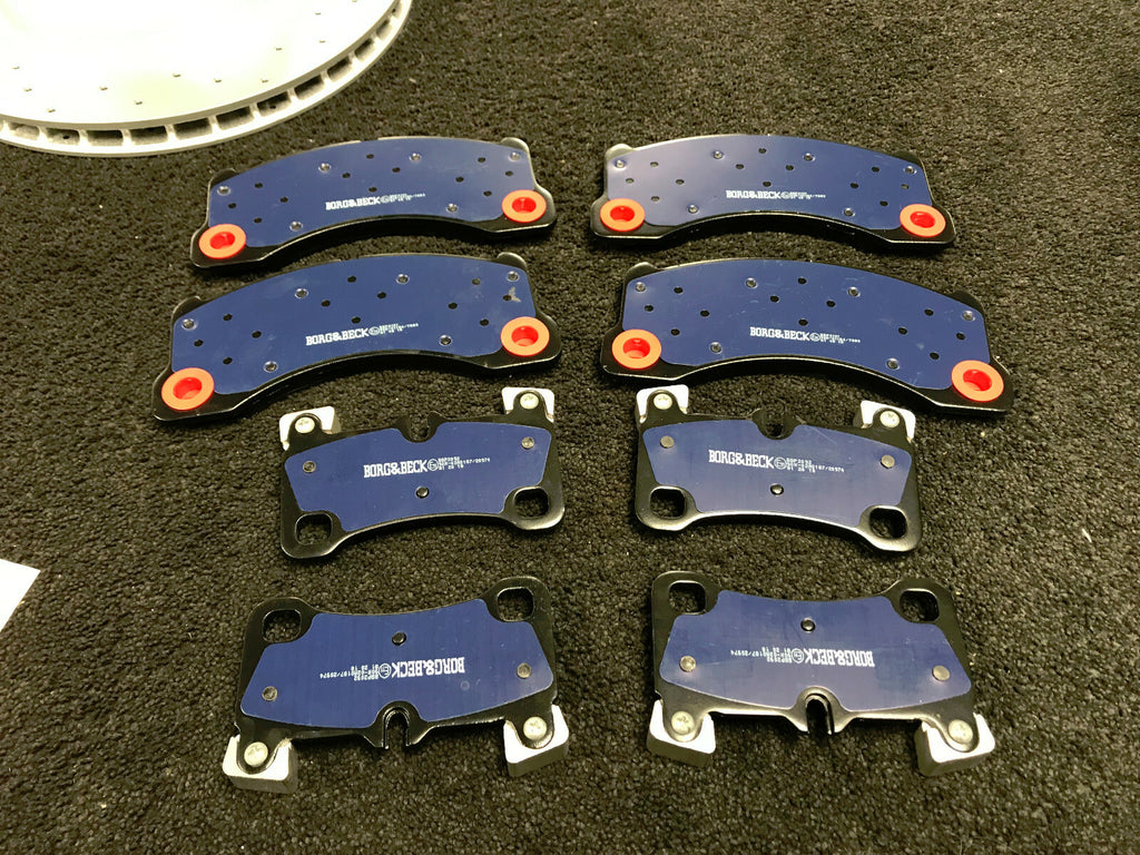 VW TOUAREG 5.0 R50 TDI BRAKE DISCS DRILLED FRONT & REAR 368MM 358MM & PADS