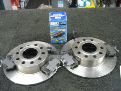 AUDI A3 1.6 1.9 2.0 FSI TDI EBC REAR BRAKE DISC &amp; PADS 