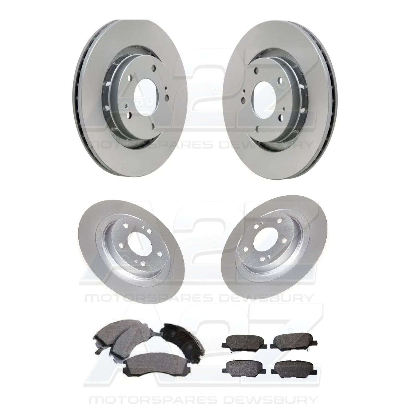 PAGID FRONT REAR BRAKE DISCS & PADS SET FIT MITSUBISHI OUTLANDER 2.0 PHEV 2012-