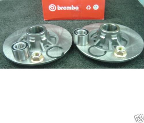 RENAULT 19 16V  BREMBO REAR BRAKE DISCS WITH BEARING