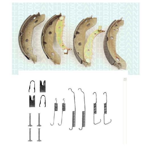 FOR MERCEDES A CLASS A140 A160  A170 REAR BRAKE SHOES & FITTING KIT 