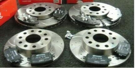 FOR VW TROC T-ROC FRONT REAR PERFORMANCE DRILLED GROOVED BRAKE DISCS PADS