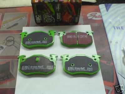  RENAULT CLIO BRAKE PADS EBC GREEN STUFF REAR DP2983