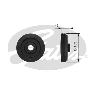 BERLINGO SYNERGIE 1.9D TD CRANKSHAFT DRIVE BELT PULLEY