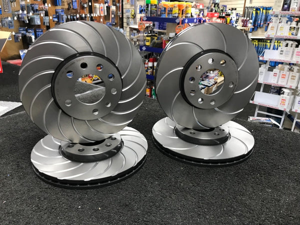  VAUXHALL VX220 SPEEDSTER BRAKE DISCS GROOVED PERFORMANCE FRONT REAR