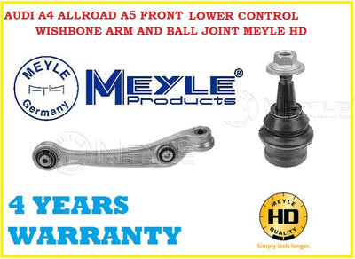 AUDI A4 ALLROAD A5 FRONT LEFT LOWER CONTROL WISHBONE ARM BALL JOINT MEYLE HD