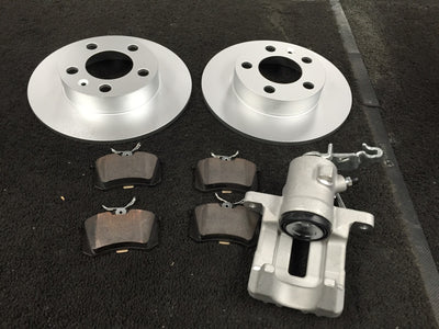 AUDI A3 8P1 FSi TFSi TDi REAR BRAKE CALIPER BRAKE DISC BRAKE PAD RH SIDE OS