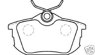FOR VOLVO S40 V40 EBC ULTIMAX BRAKE PADS REAR SET NEW 