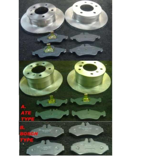 FOR MERCEDES SPRINTER 1995-2006 BRAKE DISC BRAKE PADS FRONT REARR 