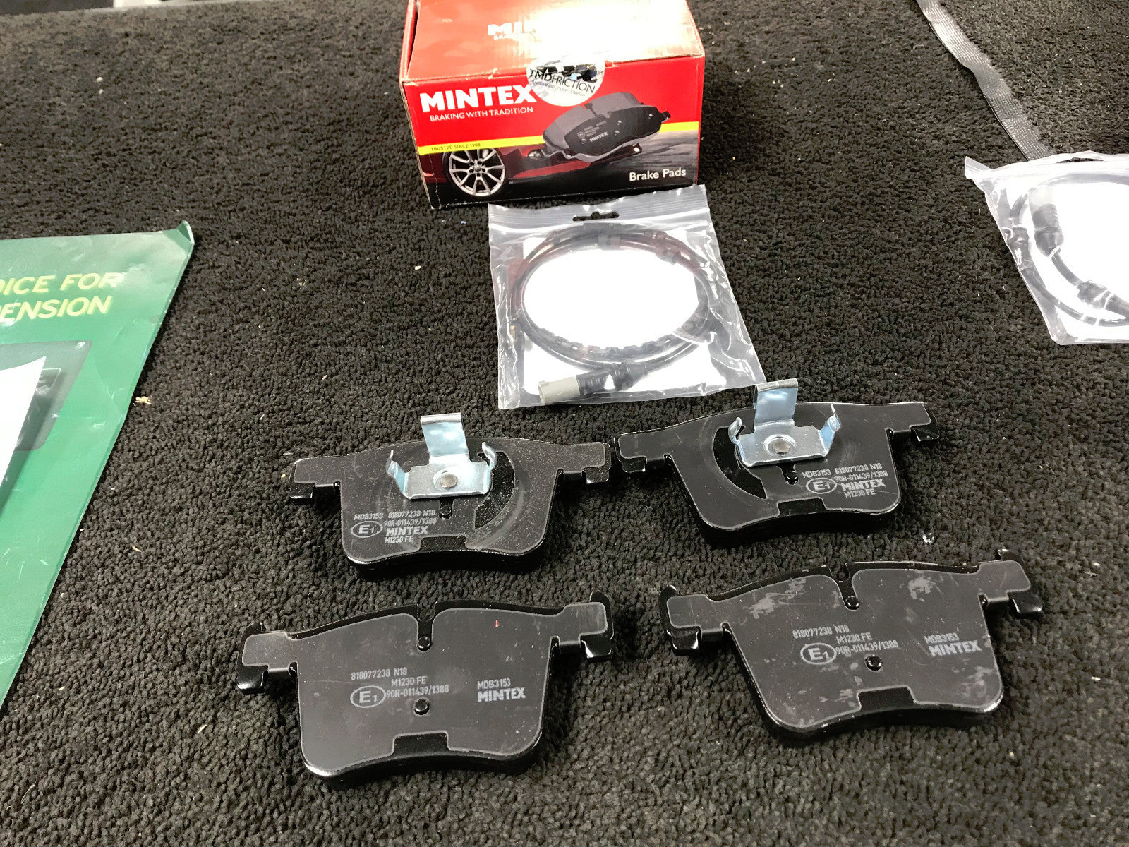 BMW 1SER F20 F21 F22 F23 3 SER F30 MINTEX BRAKE PADS FRONT WITH SENSORS 