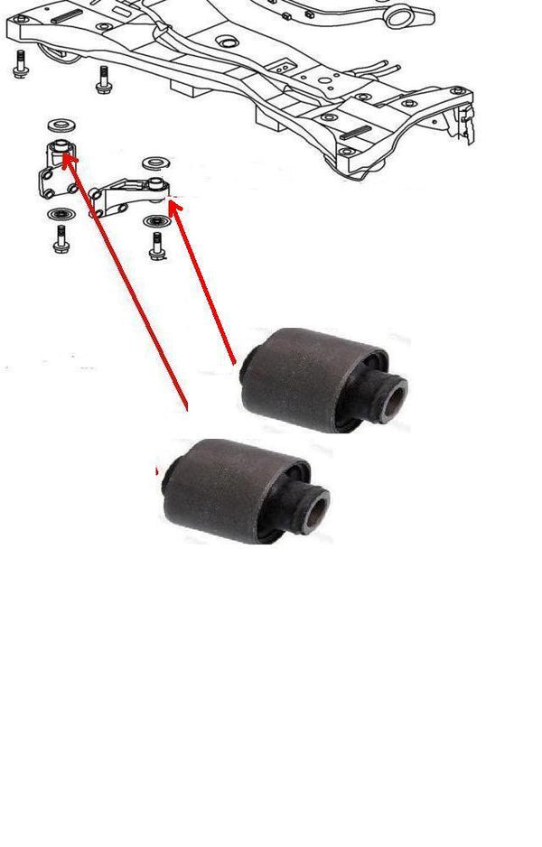 FOR MITSUBISHI OUTLANDER 02-06 2 REAR  ARM DIFFERENTAIL MOUNTING MOUNT BUSH 1 