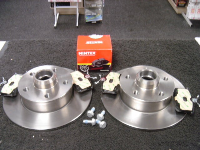 VW GOLF MK2 GTI VR6  CORRADO BRAKE DISC REAR BRAKE DISC MINTEX BRAKE PADS