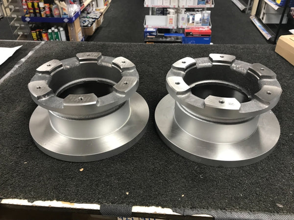 REAR BRAKE DISCS PAIR FITS IVECO DAILY 65C17 TWIN WHEEL MODELS 99 ON 6 STUD