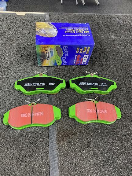 FOR LAND ROVER DSCOVERY 2.5 MK 2 (1998-2004) EBC FRONT GREEN STUFF BRAKE PADS 