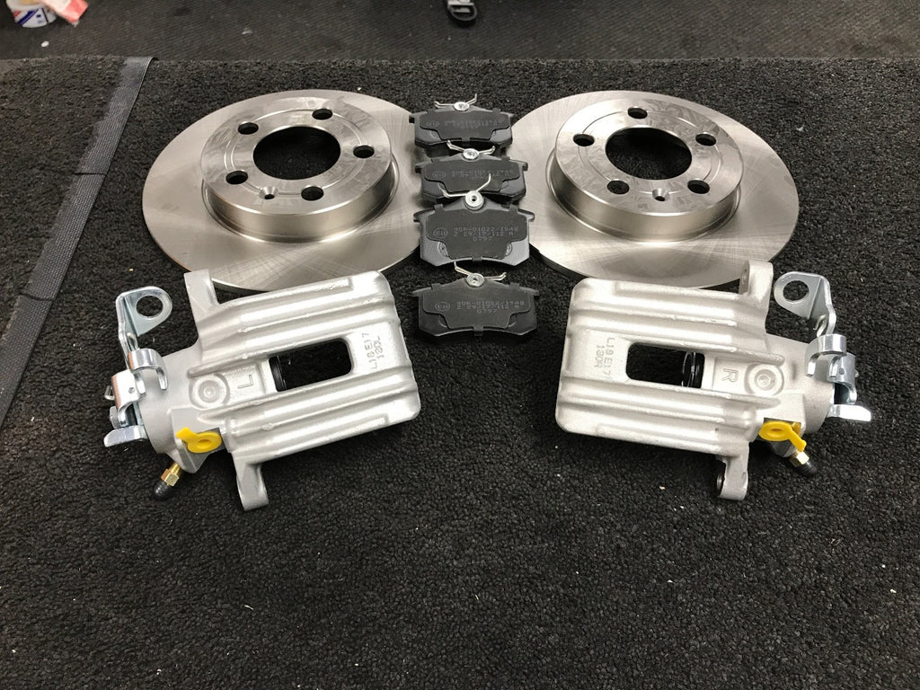 AUDI TT VW GOLF MK4 SEAT SKODA 2 BRAKE CALIPER REAR BRAKE DISC PAD 232MM