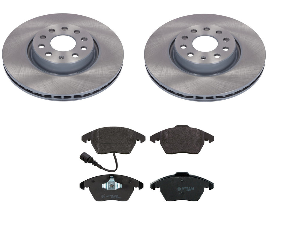 AUDI A3 8P 2.0TDI 170BHP QUATTRO FRONT BRAKE DISC FRONT BRAKE PADS
