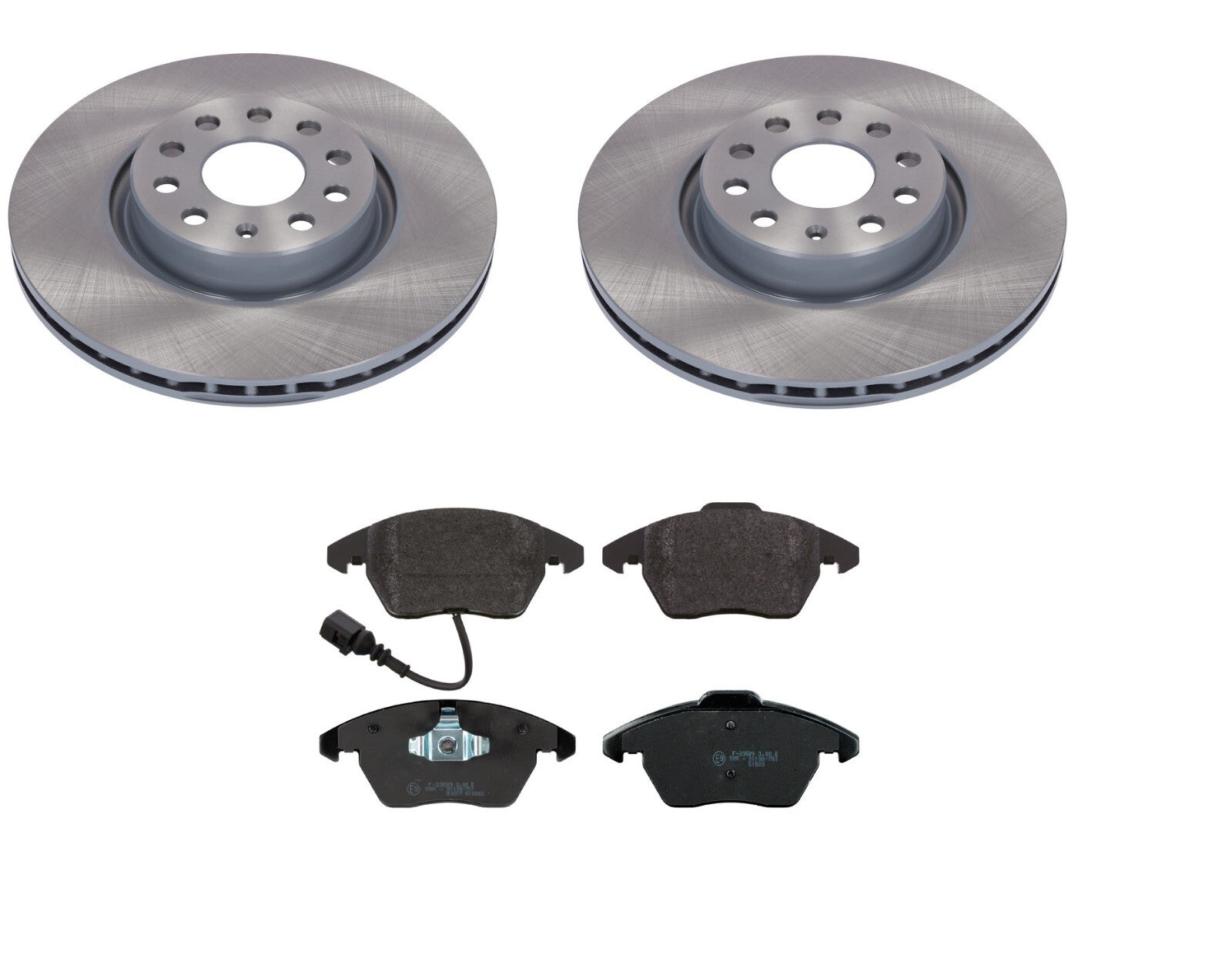 AUDI A3 8P 2.0TDI 170BHP QUATTRO FRONT BRAKE DISC FRONT BRAKE PADS