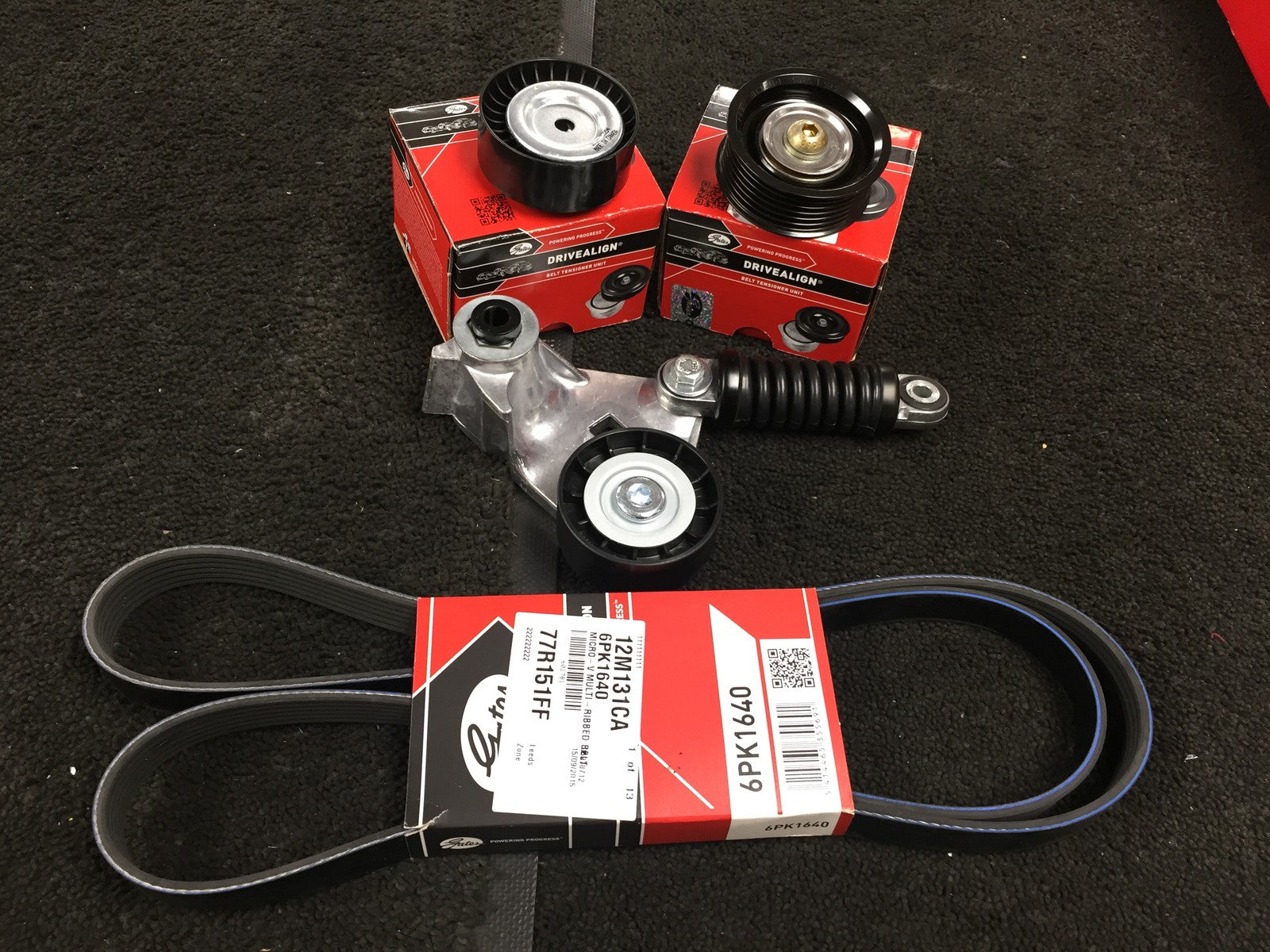 JAGUAR X TYPE 2.0 2.2D SPORT ALTERNATOR FAN DRIVE BELT PULLEY TENSIONER KIT 
