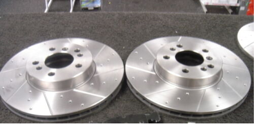 FOR BMW X5 E53 3.0D 4.4 FRONT PERFORMANCE DRILLED GROOVED BRAKE DISC DISCS