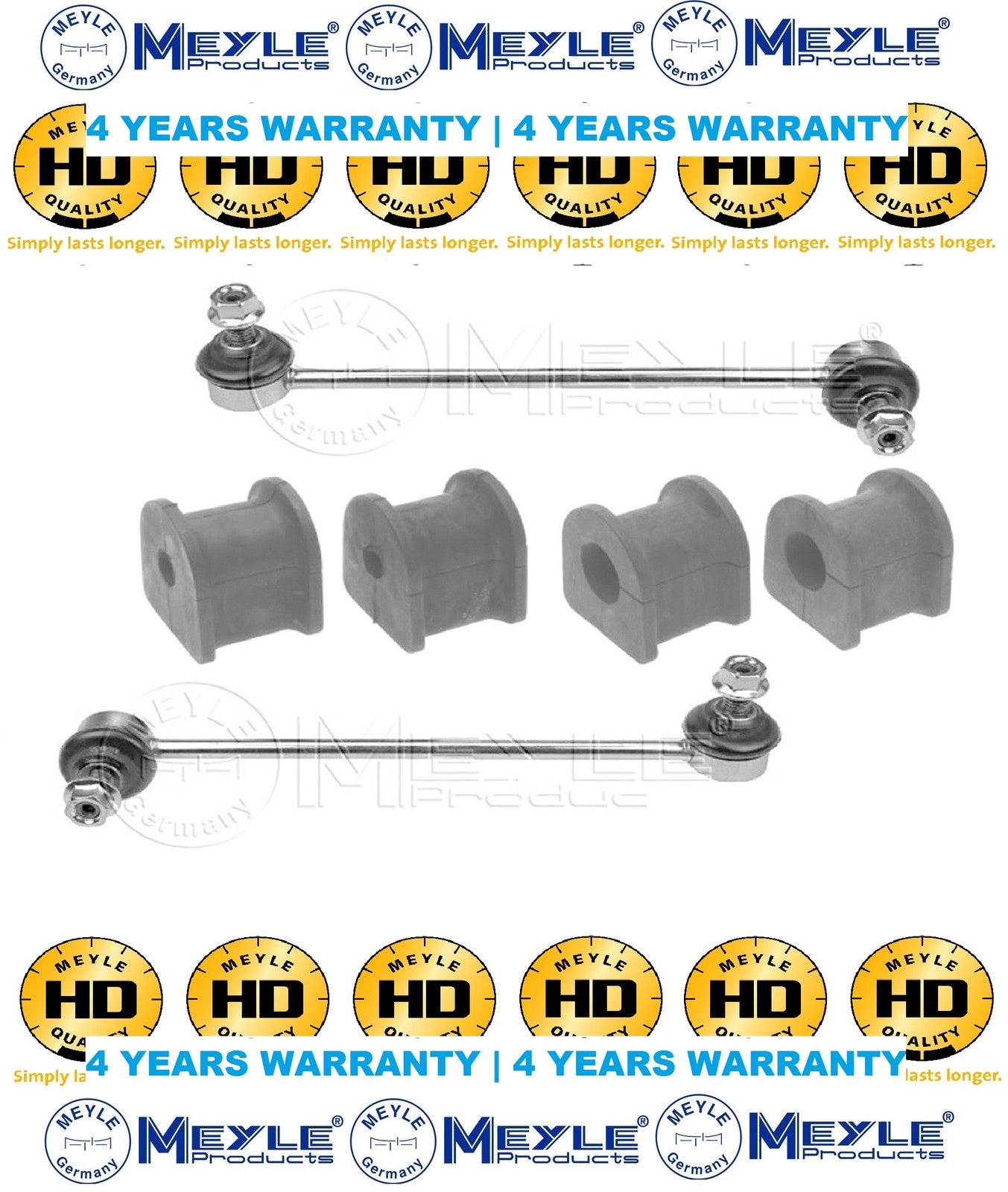 FOR VITO W639 FRONT ANTIROLL BAR LINKS INNER AND OUTER D BUSH BUSHES 03ON
